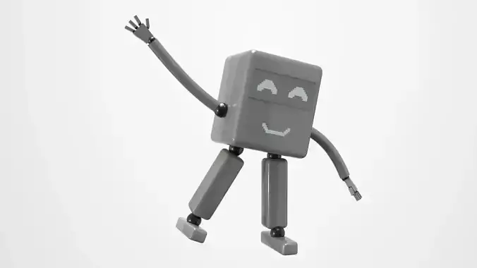 Robot Low-poly 3D model