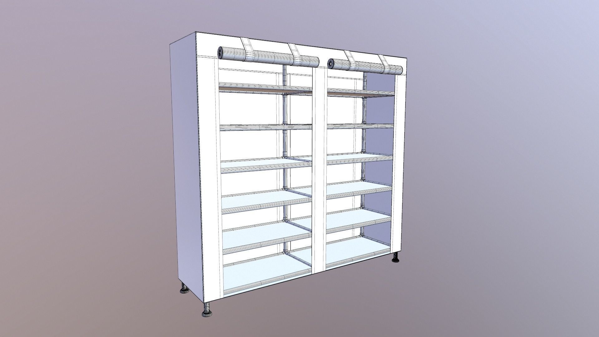 Shoe Rack Portable Storage 3D model_10