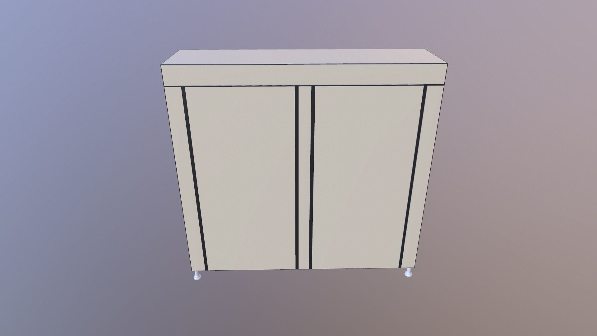 Shoe Rack Portable Storage 3D model_7