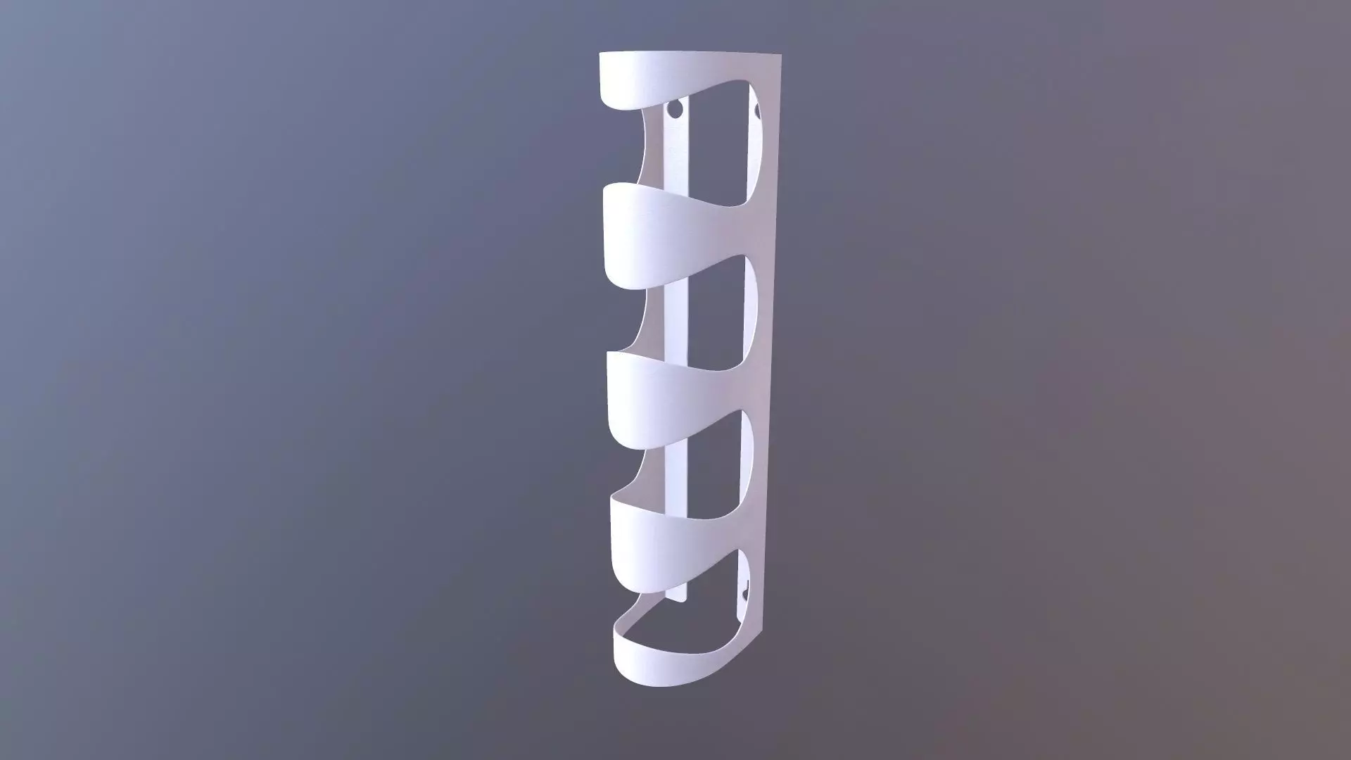 Wall mounted Wine Rack 3D model_0