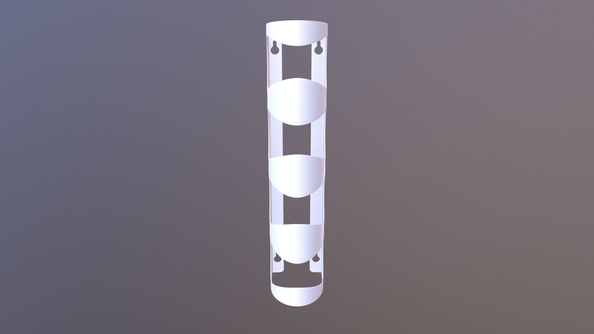 Wall mounted Wine Rack 3D model_2