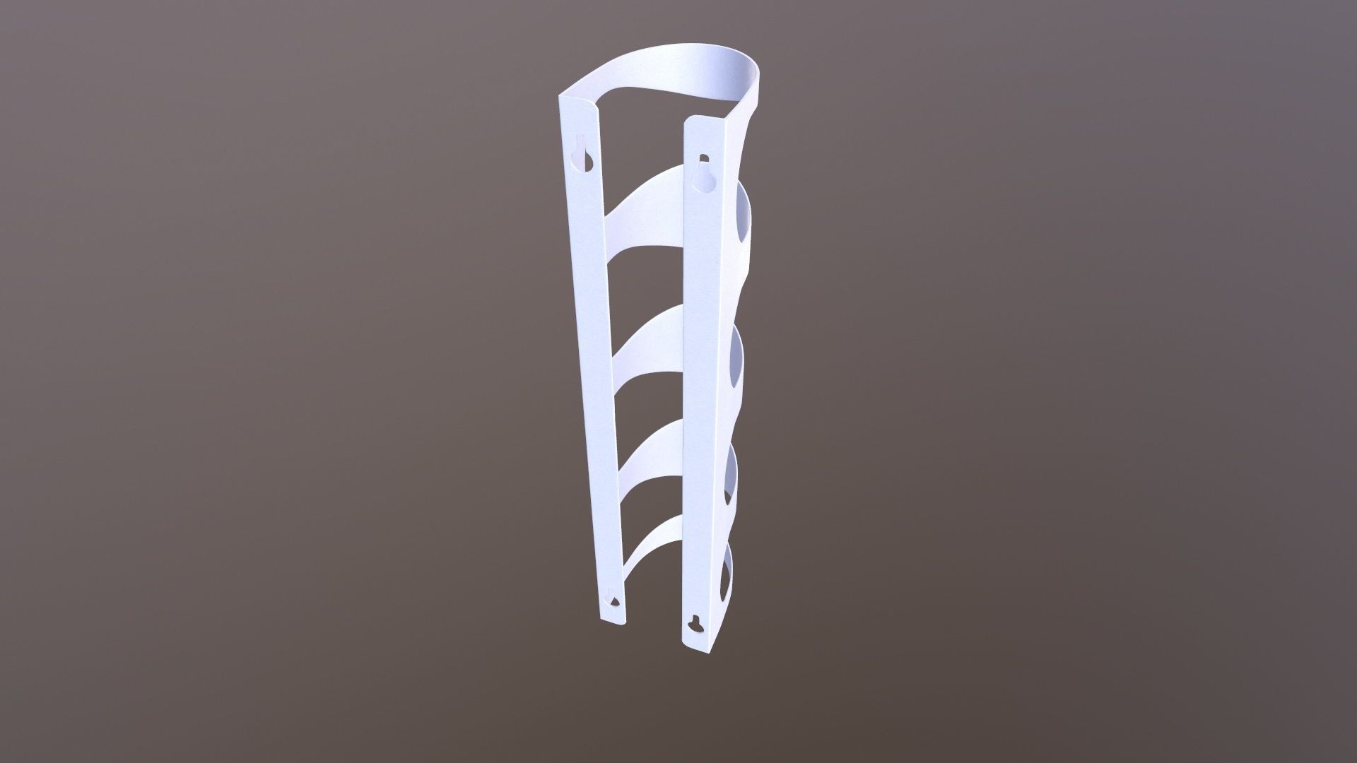 Wall mounted Wine Rack 3D model_5