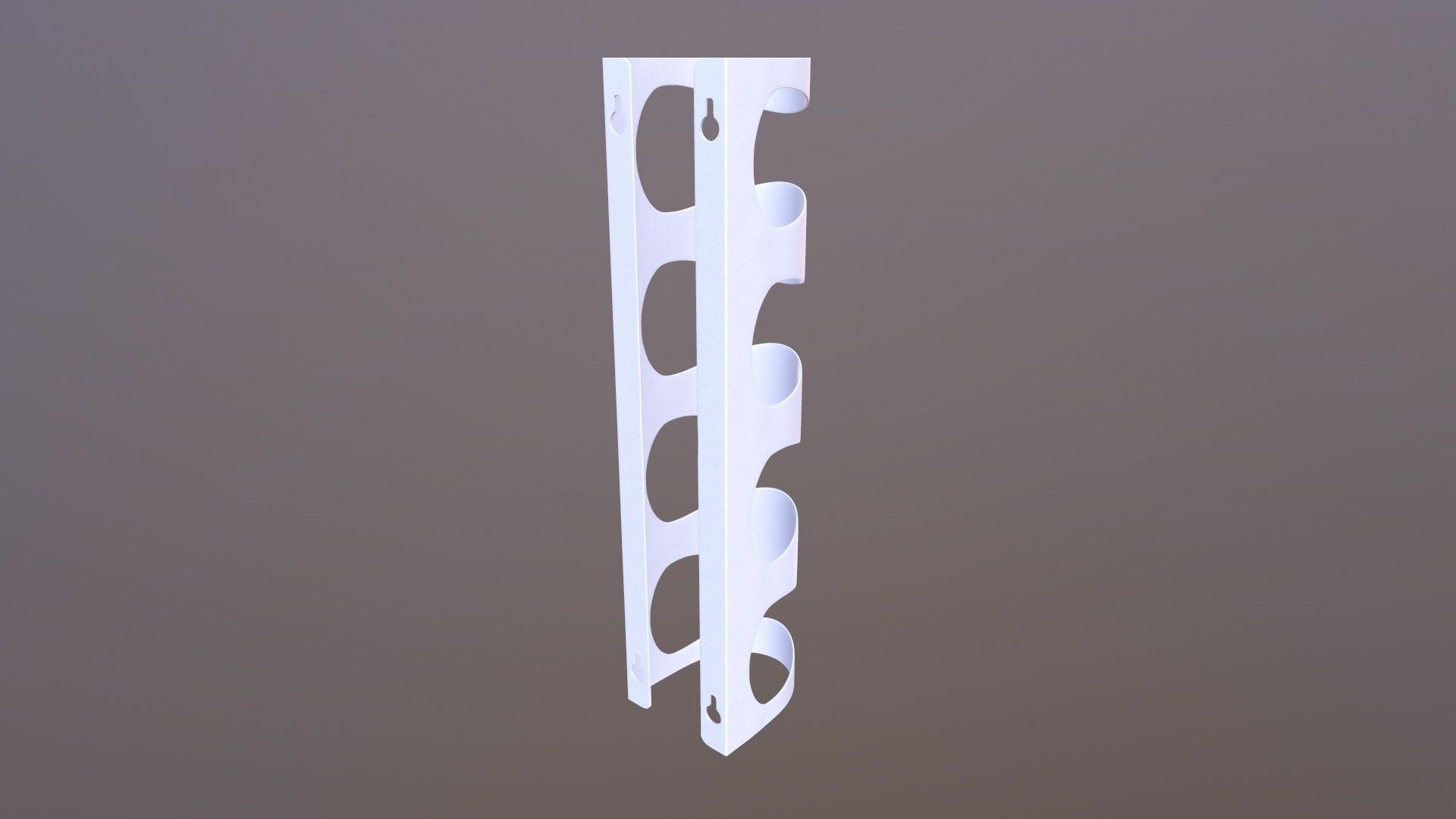 Wall mounted Wine Rack 3D model_4