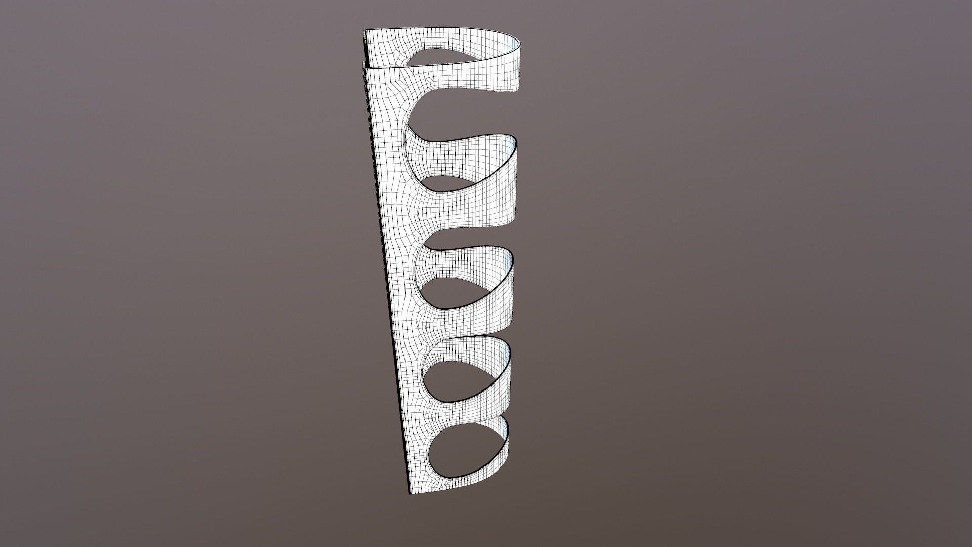 Wall mounted Wine Rack 3D model_11