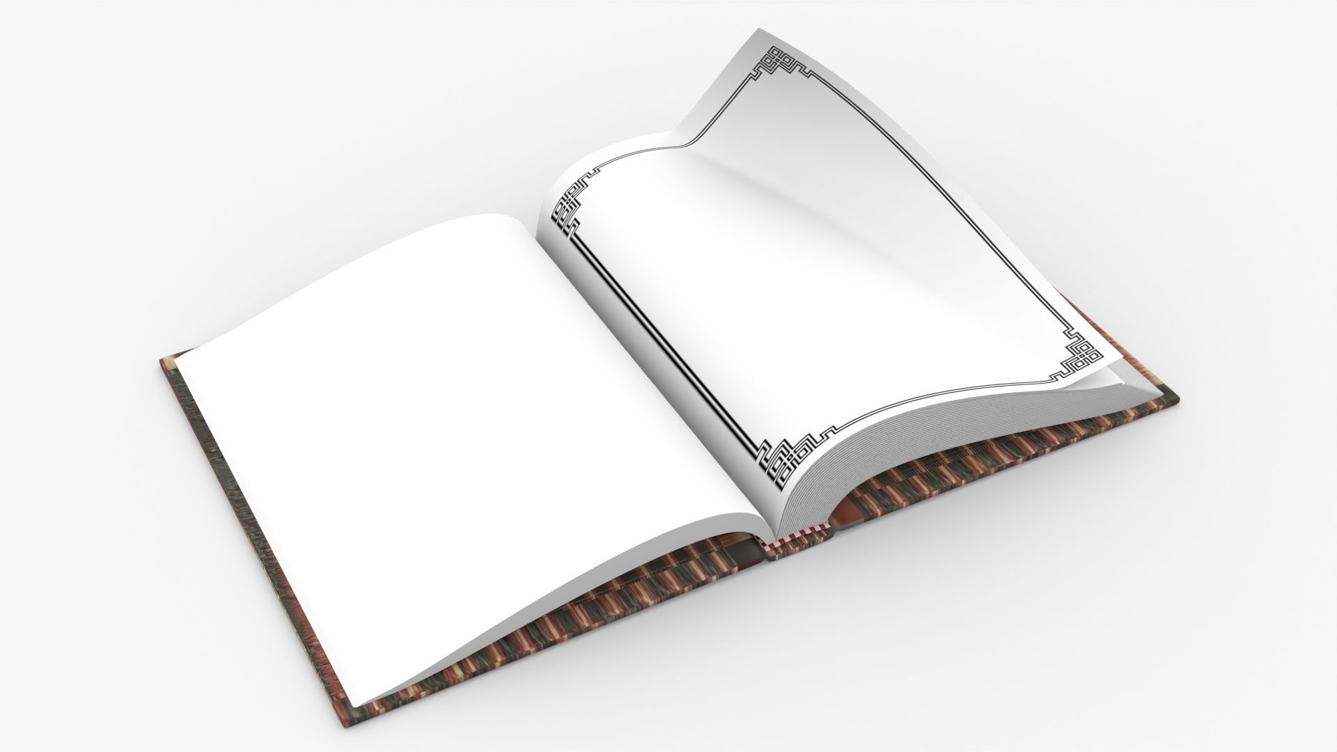 Book Rigged and Animated Low-poly 3D model_2