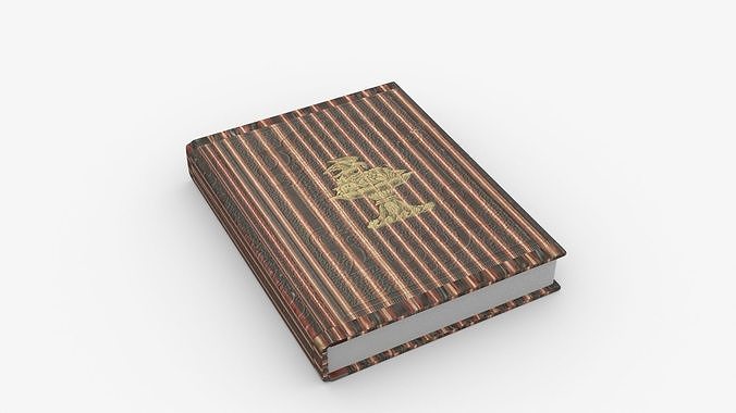 Book Rigged and Animated Low-poly 3D model