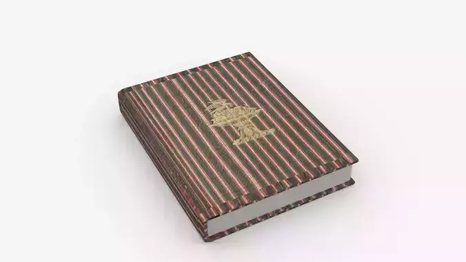 Book Rigged and Animated Low-poly 3D model