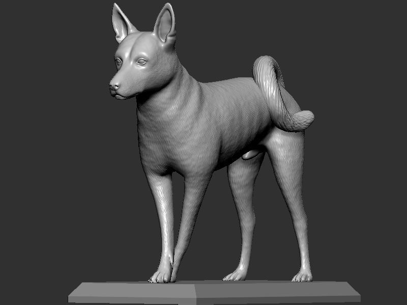 Dog Pose  3D print model_1