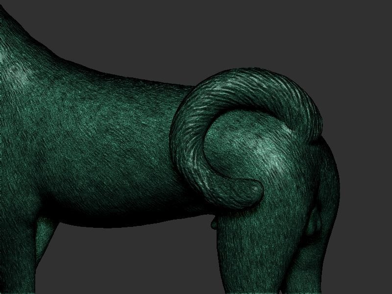 Dog Pose  3D print model_17