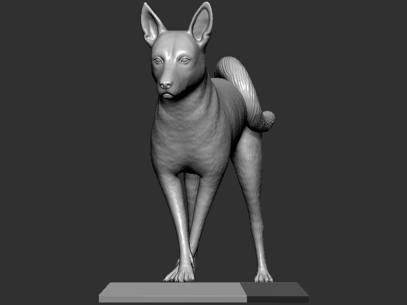 Dog Pose  3D print model_2