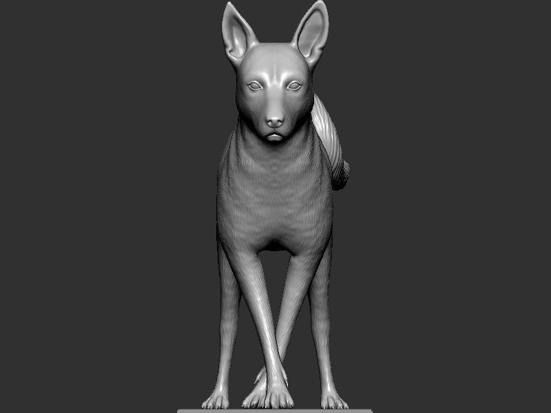 Dog Pose  3D print model_3