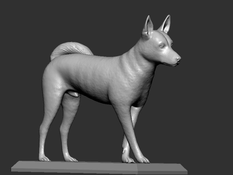 Dog Pose  3D print model_8