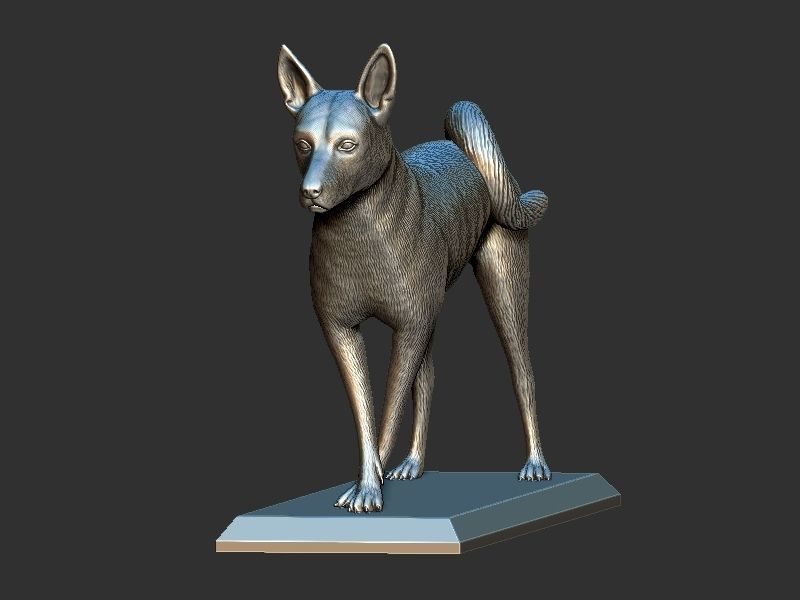 Dog Pose  3D print model_19