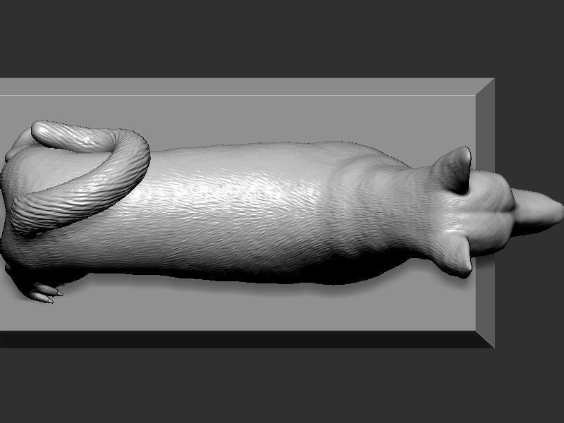 Dog Pose  3D print model_11