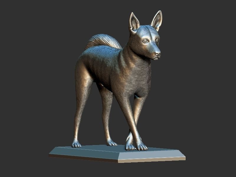 Dog Pose  3D print model_20