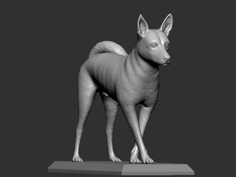 Dog Pose  3D print model_7