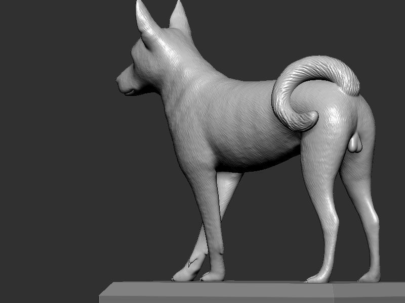 Dog Pose  3D print model_5