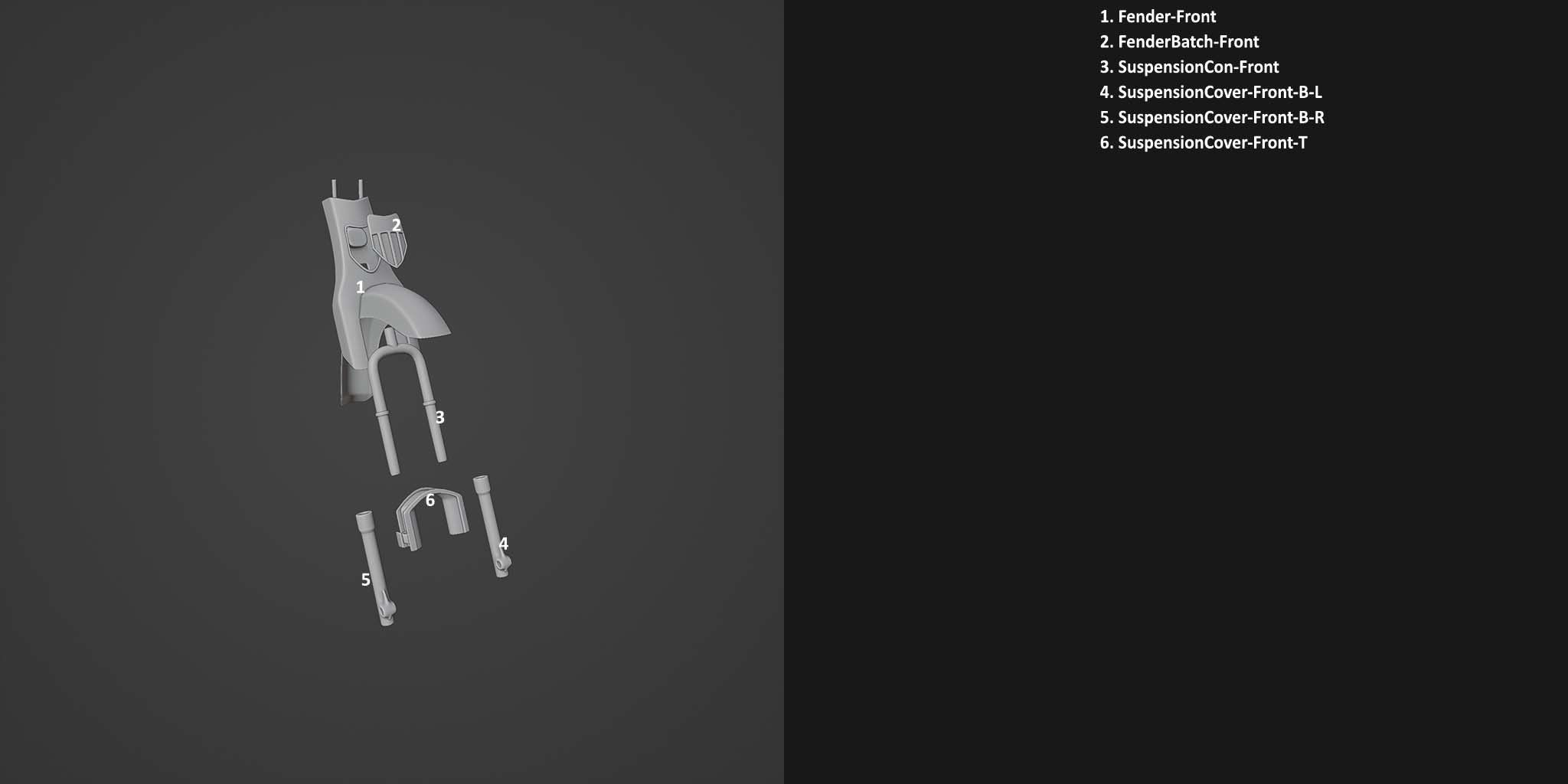 3D Print-Ready Motor Bike 3D print model_12