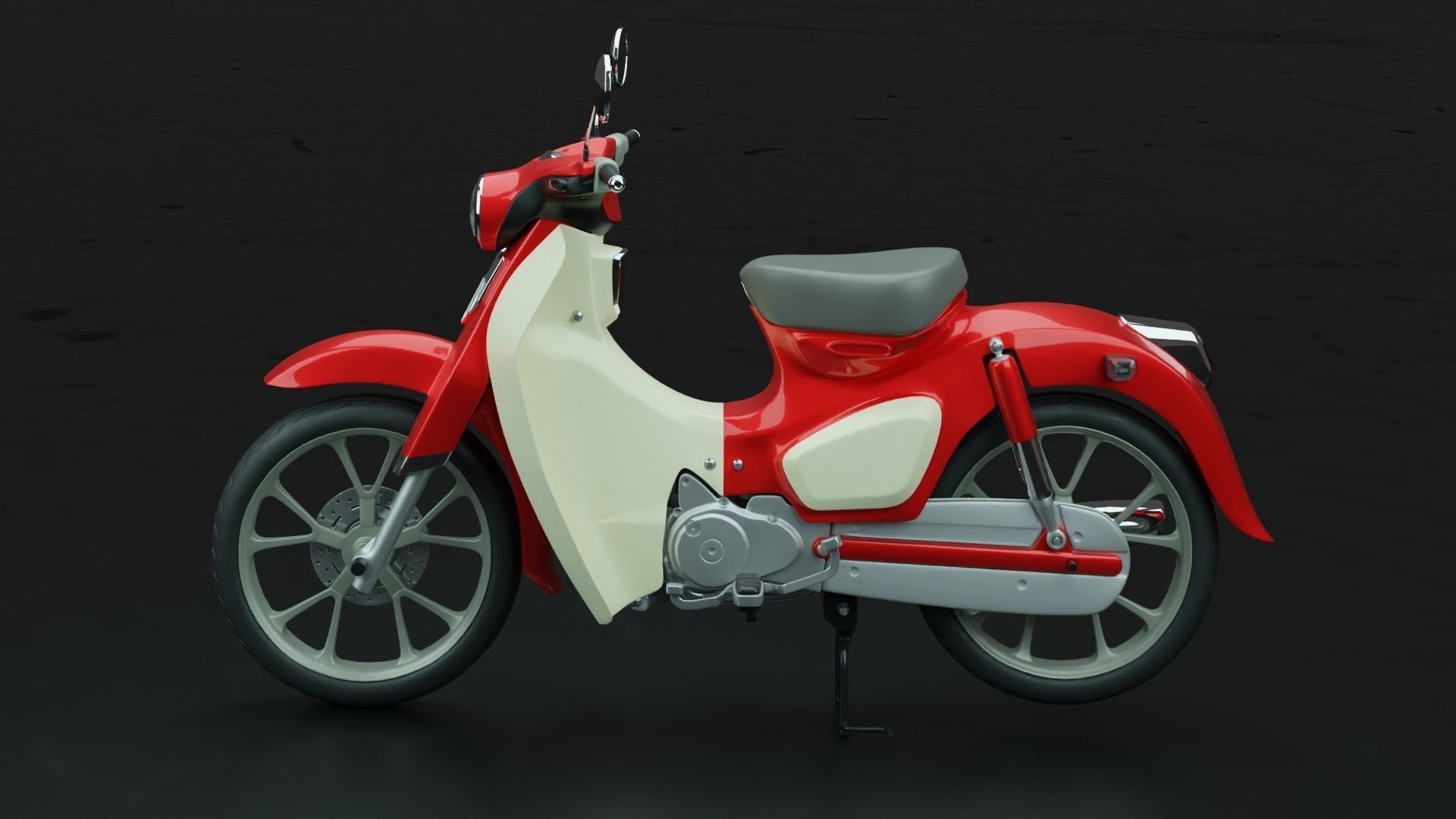 3D Print-Ready Motor Bike 3D print model_2