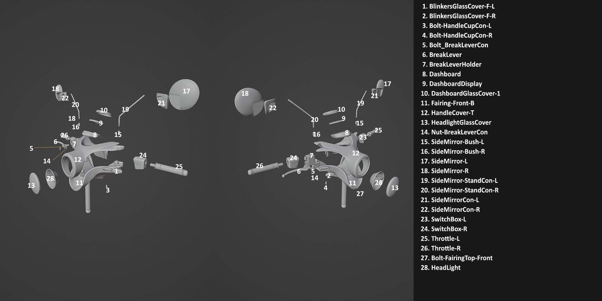 3D Print-Ready Motor Bike 3D print model_10
