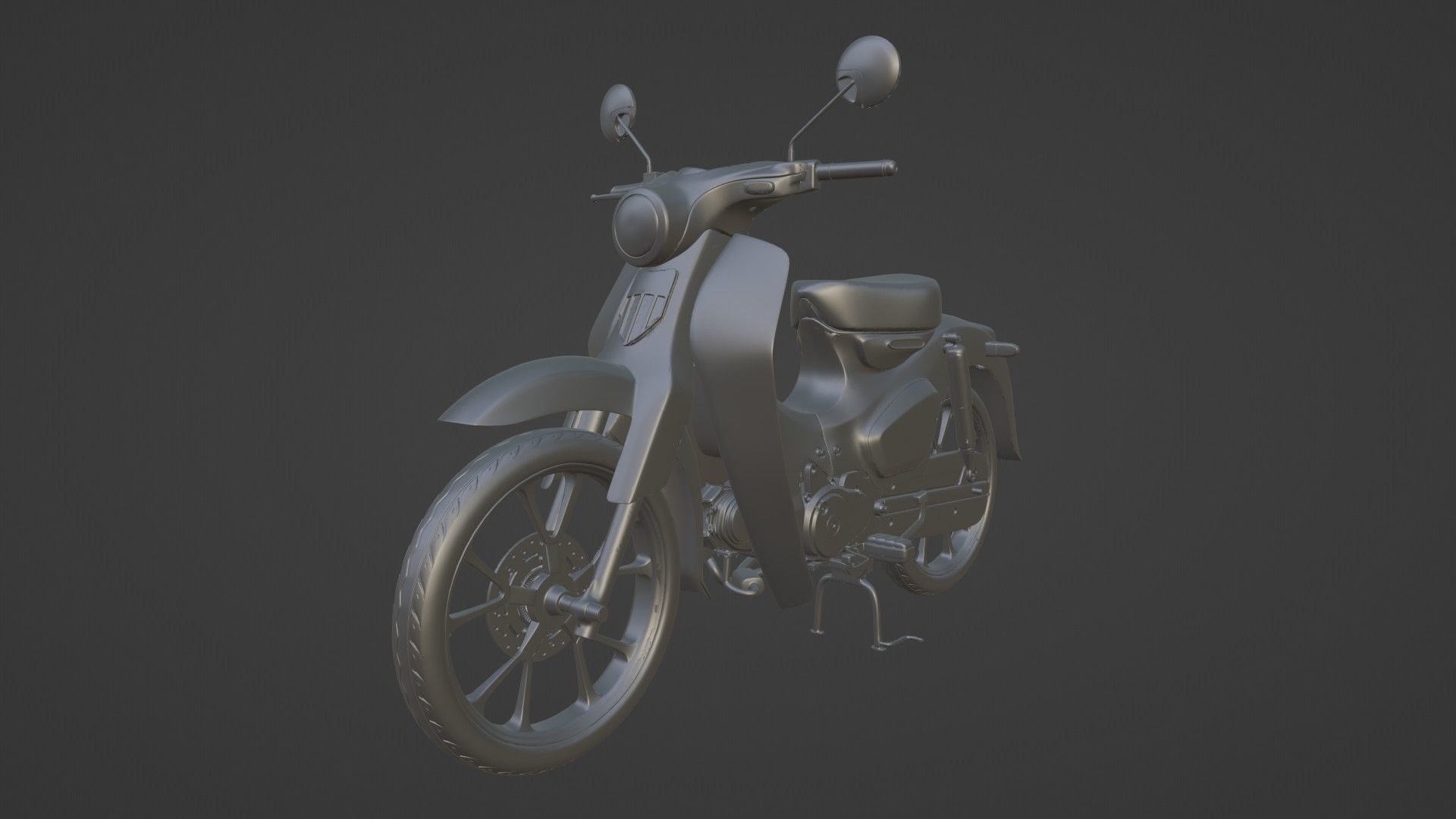 3D Print-Ready Motor Bike 3D print model_7