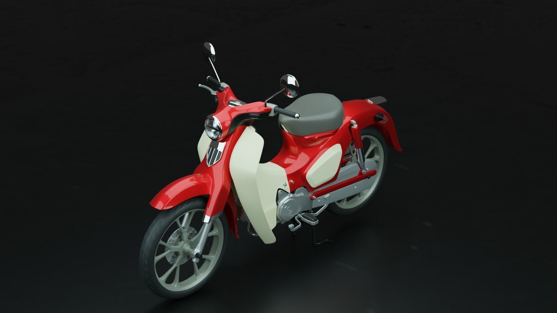 3D Print-Ready Motor Bike 3D print model_1
