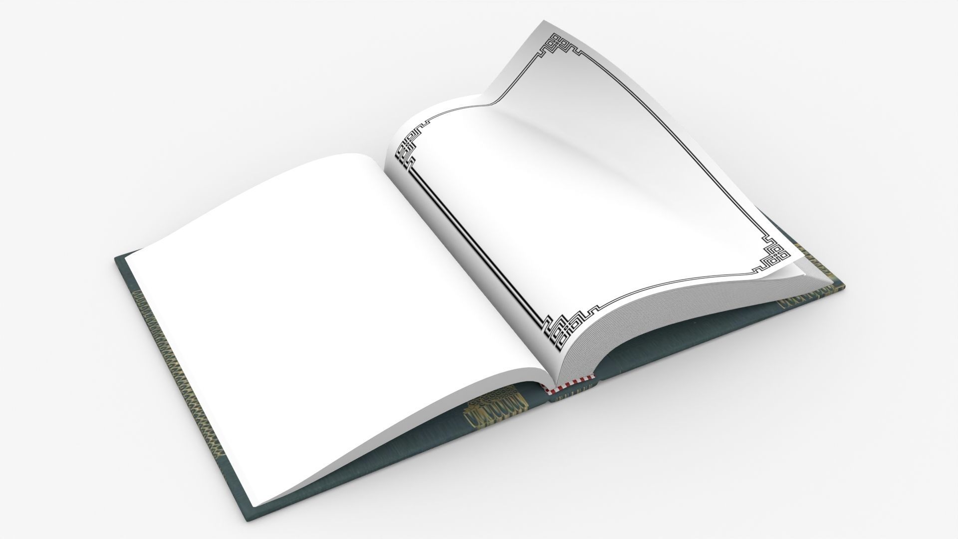 Book Rigged and Animated Low-poly 3D model_2