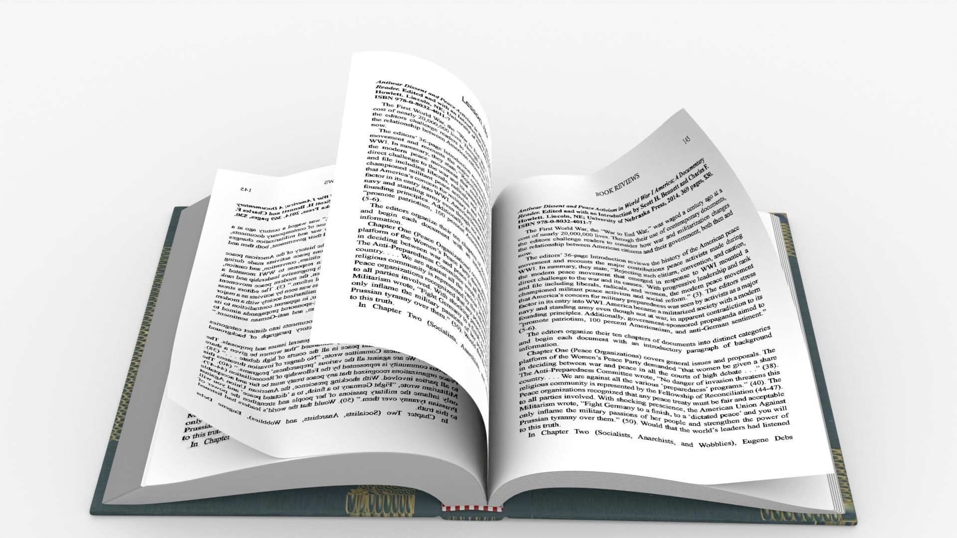 Book Rigged and Animated Low-poly 3D model_4