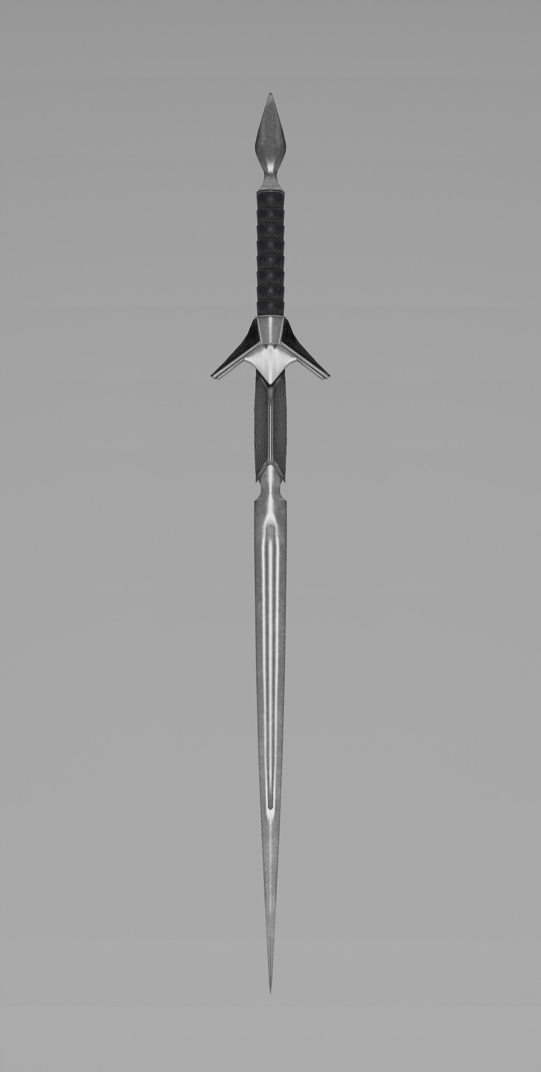 Paladins sword Low-poly 3D model_5