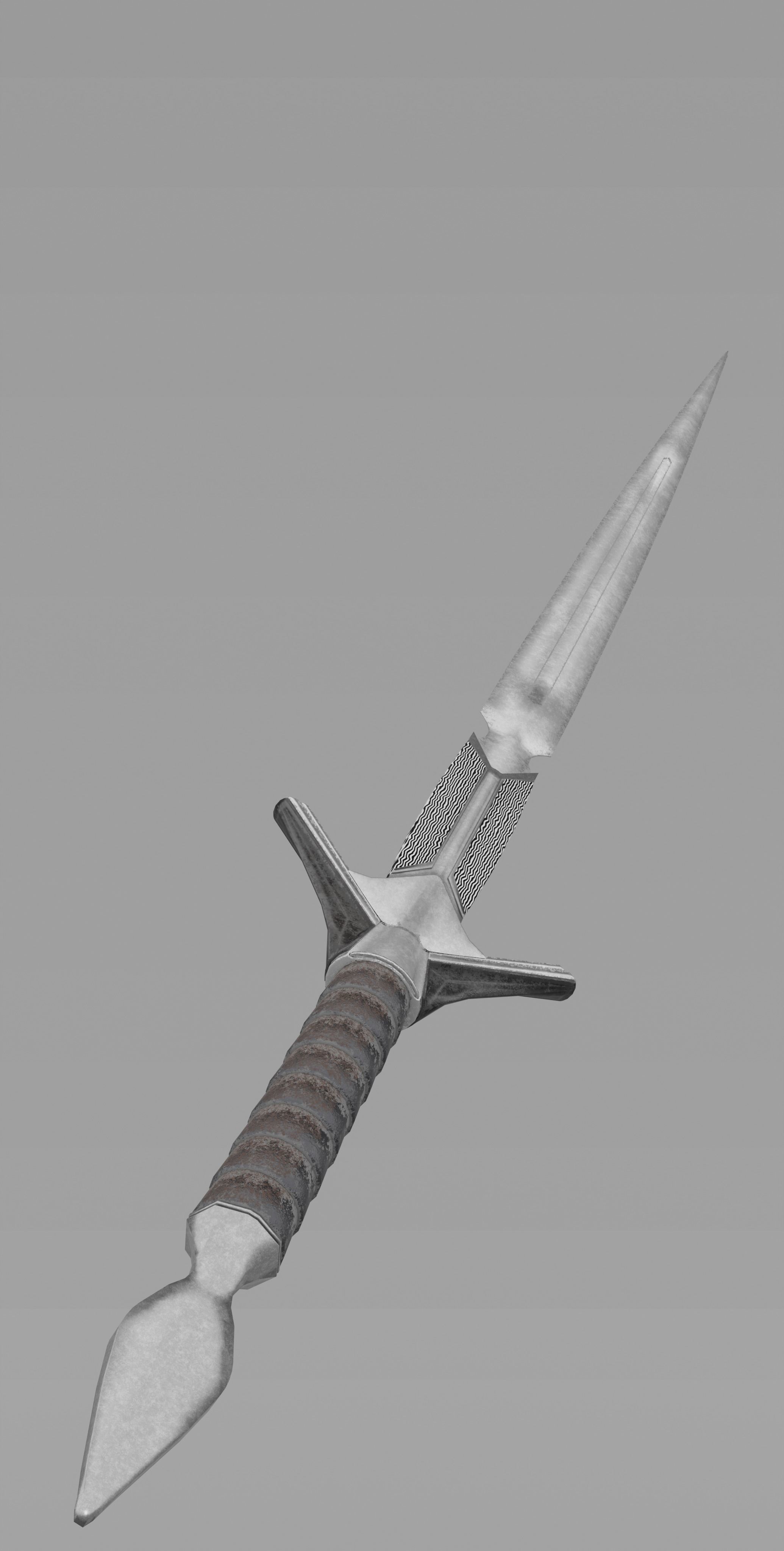 Paladins sword Low-poly 3D model_3