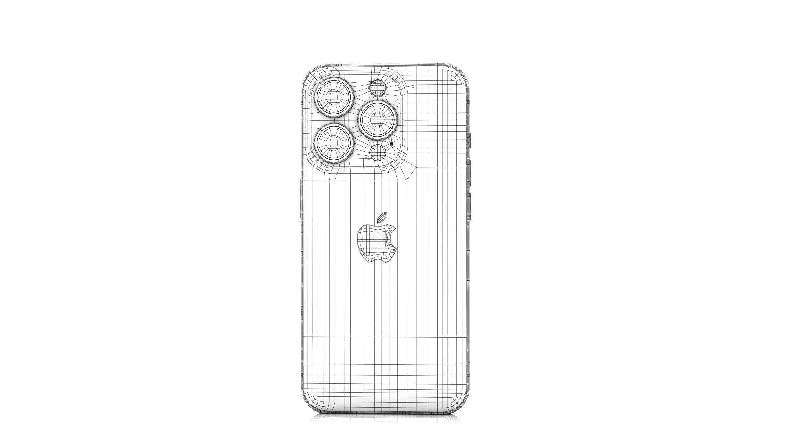 Apple iPhone 15 Pro and Pro max Natural Titanium Low-poly 3D model_17