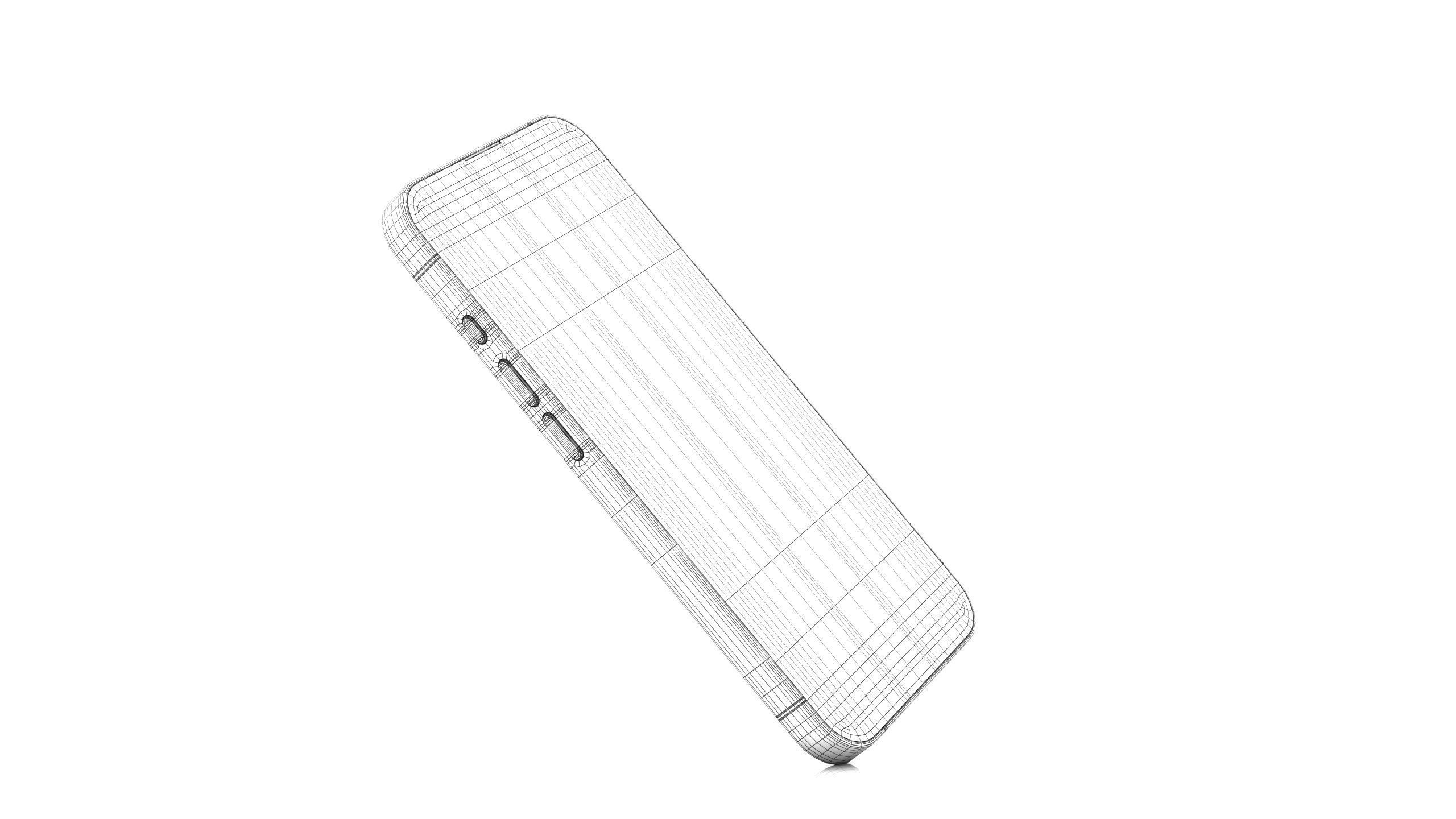 Apple iPhone 15 Pro and Pro max Natural Titanium Low-poly 3D model_20