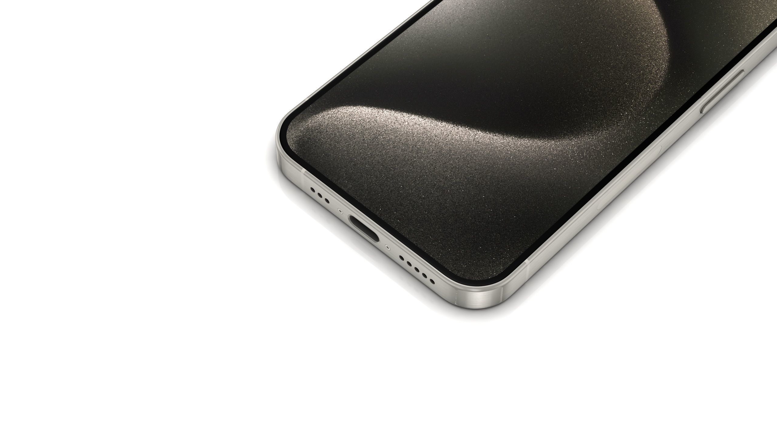 Apple iPhone 15 Pro and Pro max Natural Titanium Low-poly 3D model_10