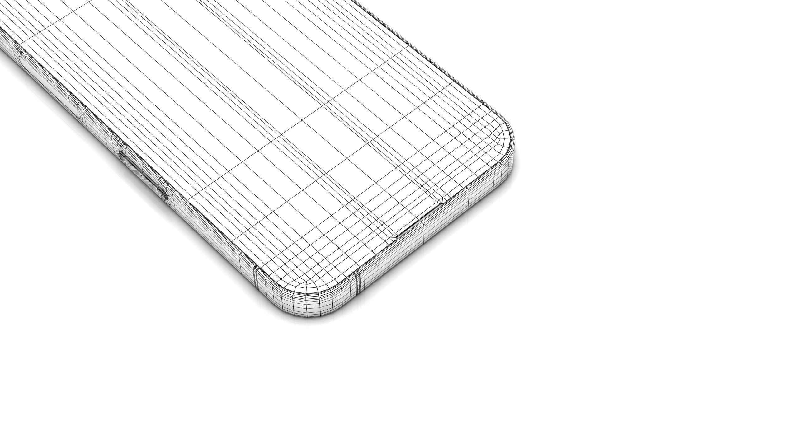 Apple iPhone 15 Pro and Pro max Natural Titanium Low-poly 3D model_25