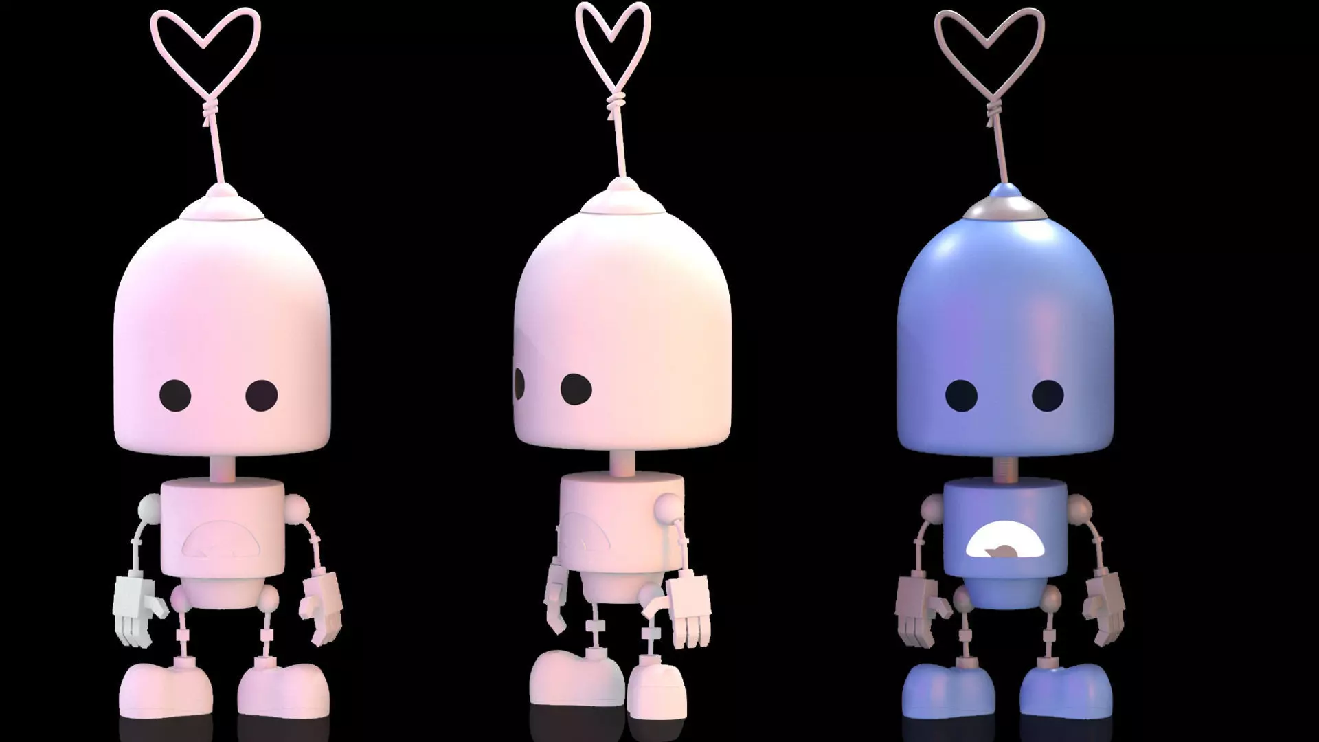 Blue Robot Free 3D model