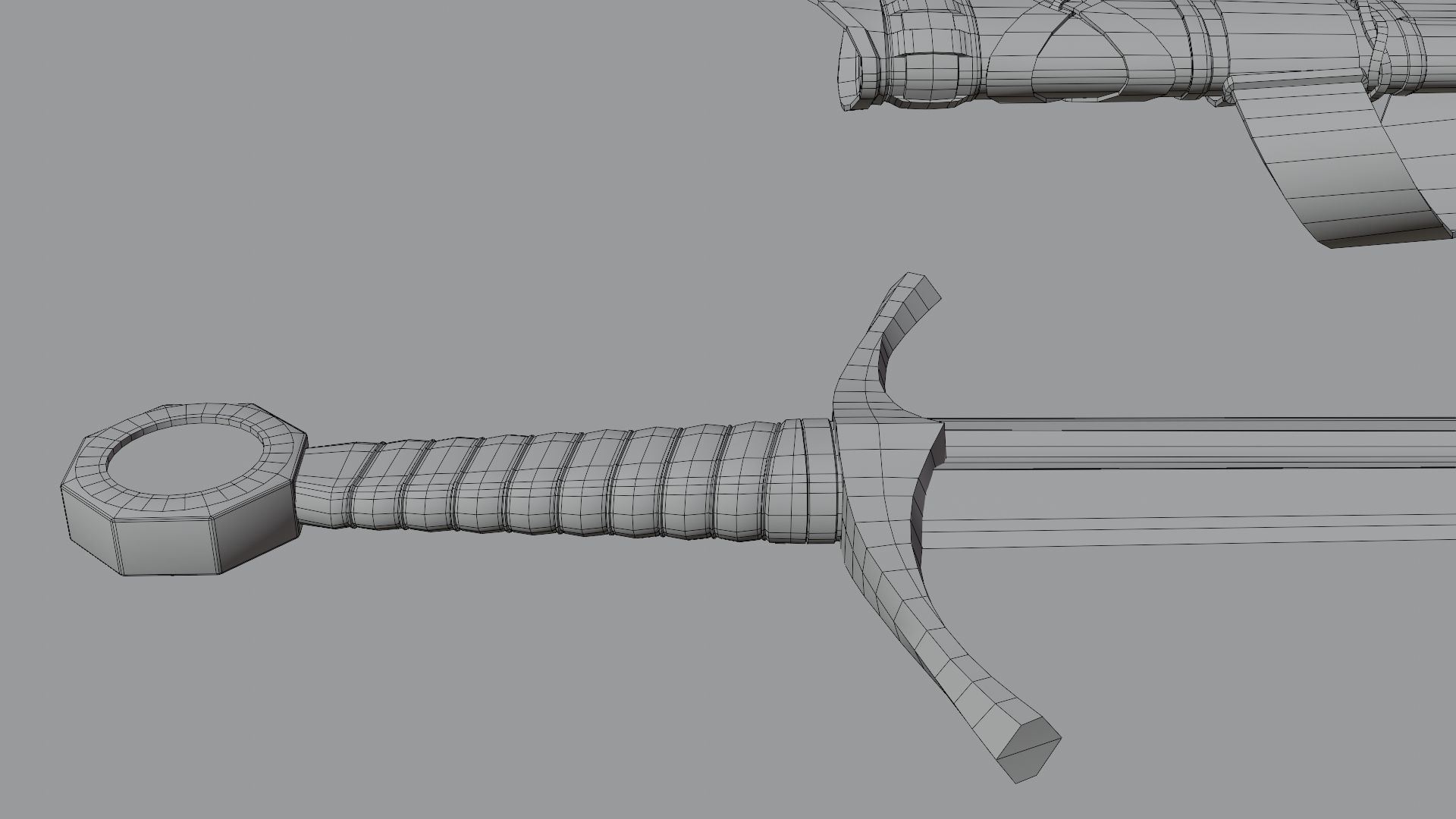 Templar Knight Sword 3D model_25