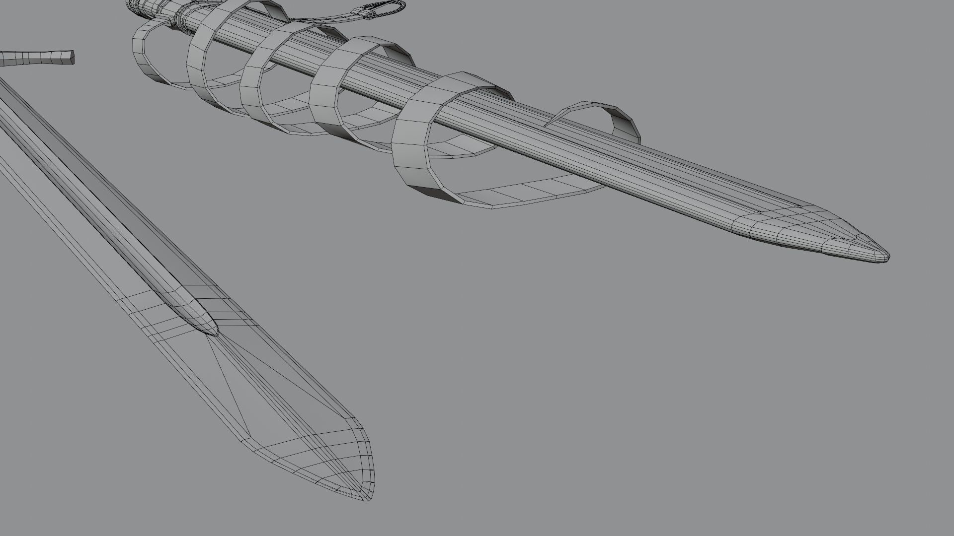 Templar Knight Sword 3D model_26