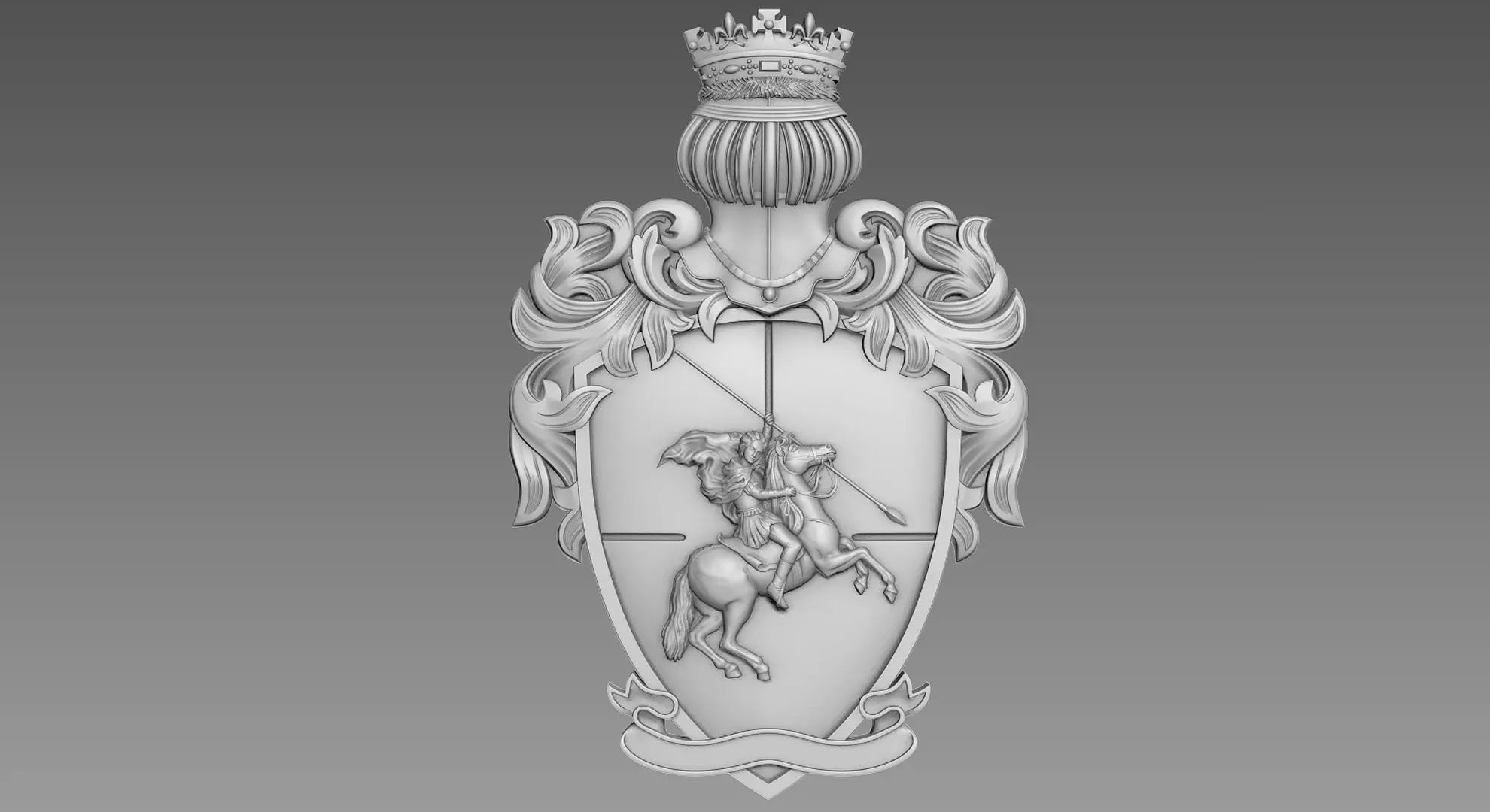 Coat of Arms Emblem 3D model