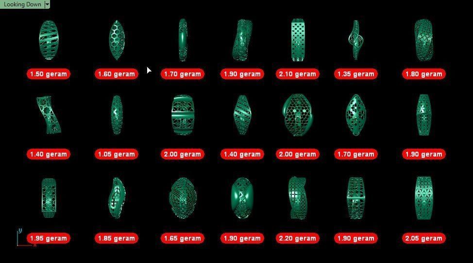 21 Gold light Fusion ring pack 3D print model_6