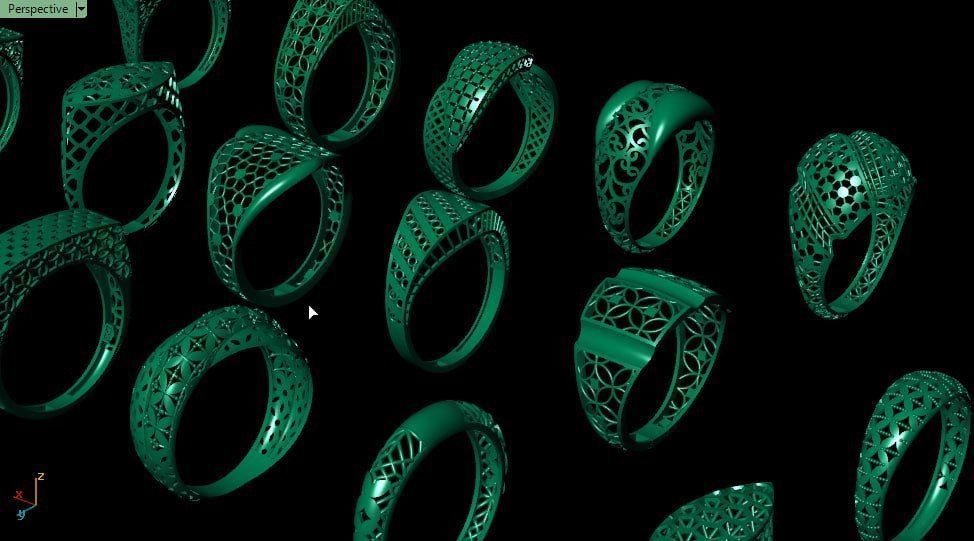 21 Gold light Fusion ring pack 3D print model_4