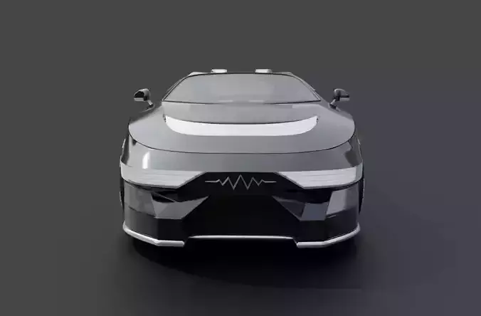 Futuristic concept car