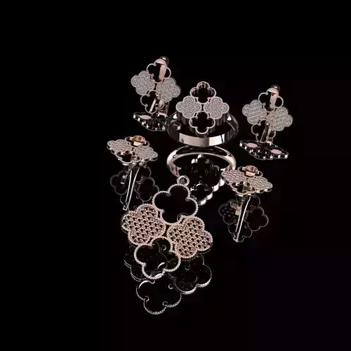 ensoumble bague pendentif boucl 3D print model