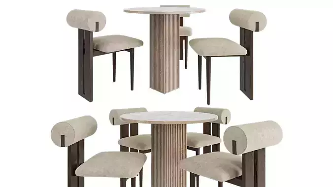 Soho Dining Table and Hippo dining chair