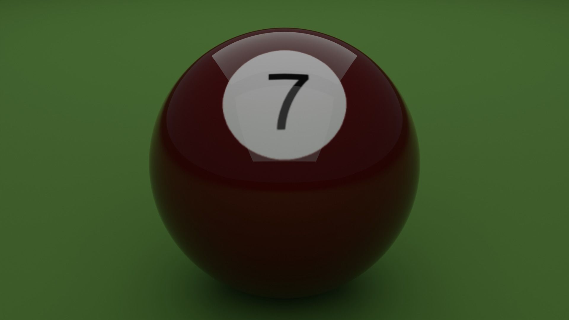 Billiard balls Low-poly 3D model_7