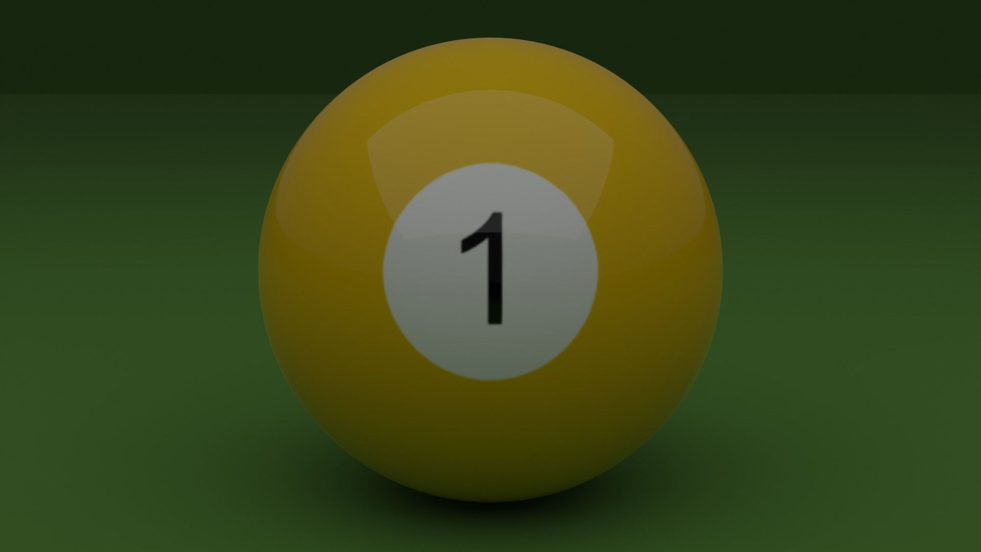 Billiard balls Low-poly 3D model_3