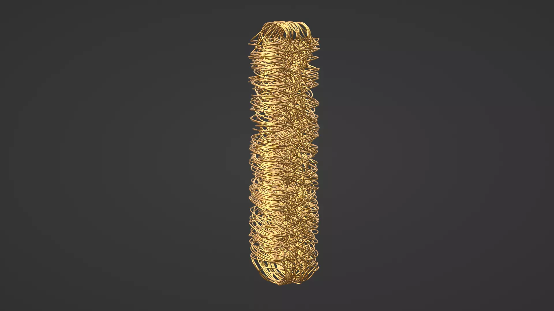 Wire Letter I Free low-poly 3D model
