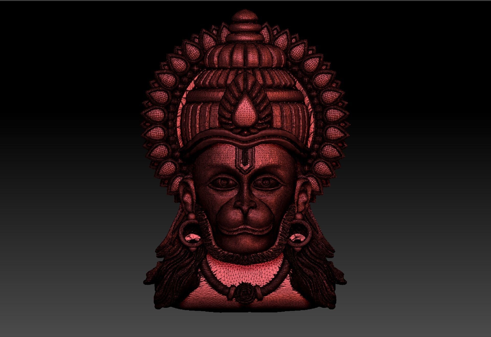 HUNUMAN PENDENT 3D print model_5