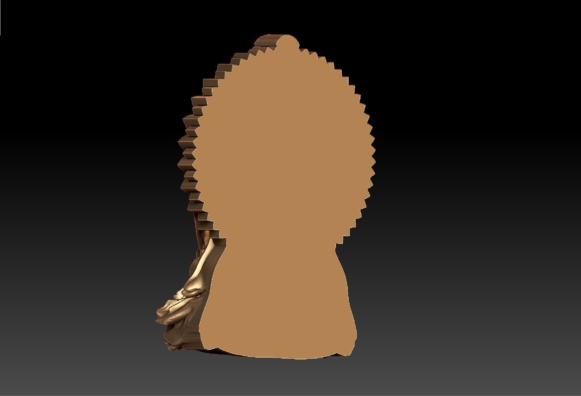 HUNUMAN PENDENT 3D print model_6