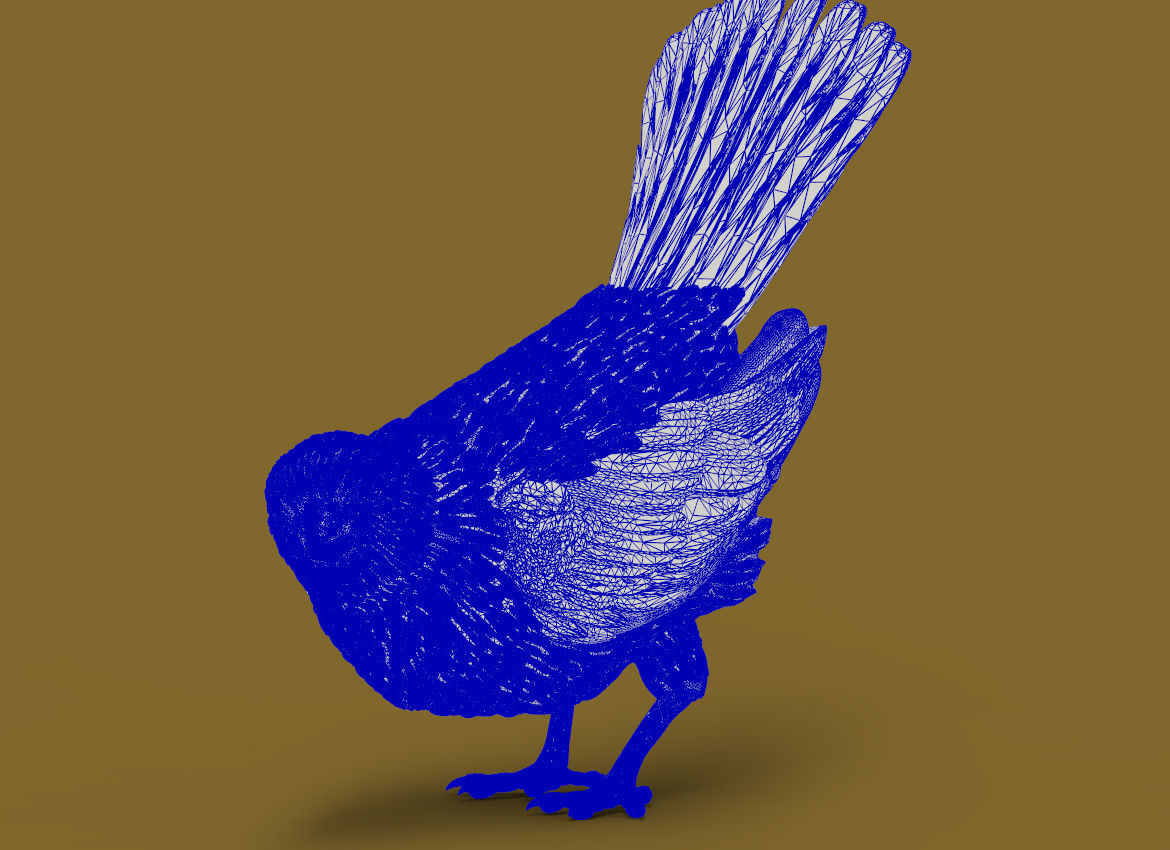 bird sculpture 3D print model_7