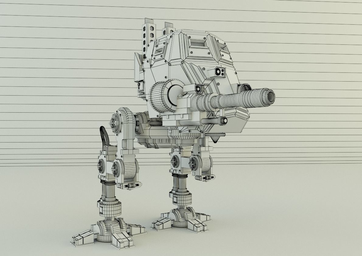 sentinel steel legion robot 3D model_10